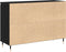 vidaXL - Dressoir - met - Deuren - & - Lades - Zwart - Eiken - 101,5x35x70 - cm