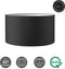 Home Sweet Home Bling Lampenkap - Cilinder - E27 - 50/25cm - Zwart