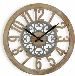 Muurklok Versa Metaal 2 x 60 x 60 cm