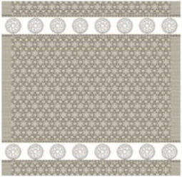 DDDDD Lace Theedoek (6 Stuks) - 60x65 cm - Sand