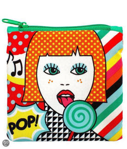 Loqi Tote Pop Opvouwbaar tasje - polyester - 42 x 50 cm - Lollipop