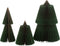 J-Line christmas tree folding - papier - donkergroen/zwart - small