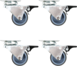 vidaXL - 24 - st - Zwenkwielen - dubbel - 50 - mm