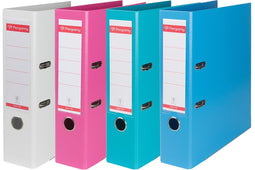 Pergamy ordner, voor ft A4, volledig uit PP, rug van 8 cm, geassorteerde kleuren 10 stuks
