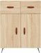 vidaXL - Dressoir - 69,5x34x90 - cm - bewerkt - hout - sonoma - eikenkleurig