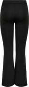 ONLY ONLFEVER STRETCH FLAIRED PANTS - Dames Broek - Elastische tailleband - Zwart - Maat S