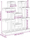 vidaXL - Plantenstandaard - 104,5x25x109,5 - cm - grenenhout - honingbruin