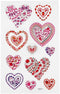 Diamond Stickers - Harten Design - Zelfklevende Strass Stickers - Glanzende Sierstickers - Glitter & Decoratieve Stickers - DIY Knutselen & Hobby - 1 Vel