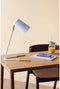 HÜBSCH INTERIOR - Mat witte verstelbare tafellamp, messing voetjes - 29x25xh44cm