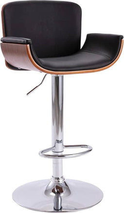 vidaXL - Barkruk - kunstleer - zwart