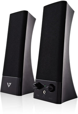 V7 USB Powered Stereo Speakers - for Notebook and Desktop (Zwart)