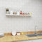 Woltu Zwevende Wandplank Small - MDF E1-kwaliteit - 100 x 22,9 x 3,8 cm - Glanzend wit