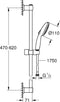GROHE Vitalio Start 110 Doucheset - Handdouche - 2 straalsoorten - Matte Black