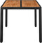vidaXL - Tuintafel - met - houten - blad - 90x90x75 - cm - poly - rattan - zwart