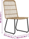 vidaXL - Tuinstoelen - 2 - stuks - poly - rattan - eikenkleurig