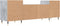 vidaXL - Tv-meubel - 160x35x55 - cm - bewerkt - hout - betongrijs