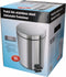 3x stuks RVS pedaalemmers 5 liter - Kleine prullenbakken