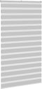 vidaXL - Zebra - rolgordijn - 135x200 - cm - stofbreedte - 130,9 - cm - lichtgrijs