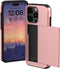 imoshion Hoesje Geschikt voor iPhone 15 Pro Hoesje - Ruimte voor 2 pasjes - imoshion Backcover met pasjeshouder - Rosé Goud