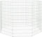 vidaXL - Dierenverblijf - 8 - panelen - 54x100 - cm - gegalvaniseerd - ijzer