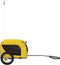 vidaXL - Hondenfietstrailer - oxford - stof - en - ijzer - geel - en - zwart