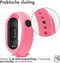 iMoshion Bandje Geschikt voor Xiaomi Mi Band 3 / 4 - iMoshion Siliconen band inkliksysteem ronde sluiting - Roze