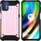 iMoshion Hoesje Geschikt voor Motorola Moto G9 Plus Hoesje - iMoshion Rugged Xtreme Backcover - Rosé