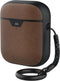 Mous Hoesje schokbestendig Geschikt voor AirPods 1 / 2 - Mous Leather Protective Case - Bruin
