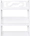 vidaXL - Vitrinekast - 46x24x140 - cm - massief - paulowniahout - wit