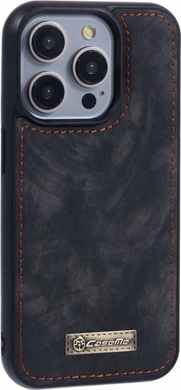 Caseme Geschikt voor iPhone 15 Pro hoesje - Backcover - Zwart