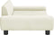 vidaXL Kinderbank 100x54x33 cm fluweel crèmekleurig