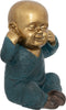 Atmosphera Jil Buddha HOREN ZIEN en ZWIJGEN beeldjes - 21 cm hoog