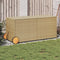 vidaXL - Tuinbox - met - wielen - 283 - L - poly - rattan - gemengd - beige