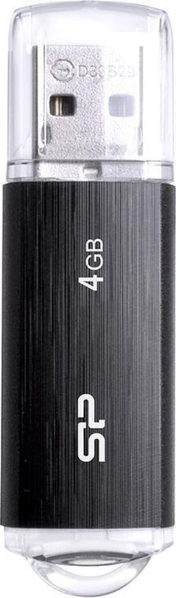 Silicon Power Ultima U02 - USB Pendrive 4GB - Wachtwoordbeveiliging - Zwart