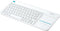 Logitech K400 Plus - Draadloos Toetsenbord - Spaans QWERTY - Wit
