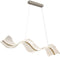 Globo Saque - hanglamp - LED - nikkel - 101 cm lang - 1800 lumen - 68294H