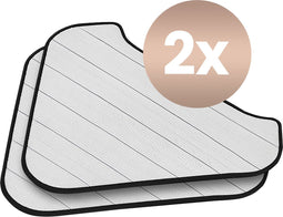 FLOWSTEAM® Luxe Stoomreiniger - Microvezeldoekjes Set - 2 Stuks (2 stuks)