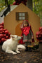 Great Pretenders Verkleedkledij Woodland Roodkapje cape - Rood - Maat 4-6 jaar