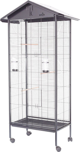 Zolux voliere chic solo zwart 78x48x156 cm