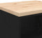 vidaXL - Garagekast - 60x51x85 - cm - massief - grenenhout - zwart
