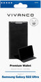 Vivanco Galaxy S22 Ultra - Premium Wallet - 360° bescherming - Zwart