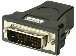 Lindy HDMI FM/ DVI-D M Adapter - Male/female - Zwart