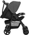 vidaXL - Kinderwagen - 2-in-1 - staal - donkergrijs - en - zwart