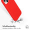Accezz Liquid Silicone Backcover - Schokabsorberend - Rood (iPhone 15)