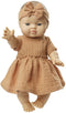 Poppenjurk Bruin met Ruches, 28-35 cm