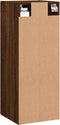 vidaXL - Hangkast - 34,5x34x90 - cm - bruin - eikenkleur