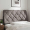 vidaXL - Hoofdbordkussen - 100 - cm - stof - taupe