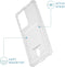iMoshion Hoesje Geschikt voor Samsung Galaxy S21 Ultra Hoesje Met Pasjeshouder - iMoshion Softcase Backcover met pashouder - Transparant