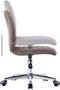 vidaXL - Eetkamerstoelen - draaibaar - 2 - st - stof - taupe