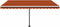vidaXL - Luifel - vrijstaand - automatisch - 450x300 - cm - oranje - en - bruin